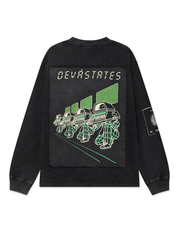 L/S GFX Retro Tshirt - COMPUTE