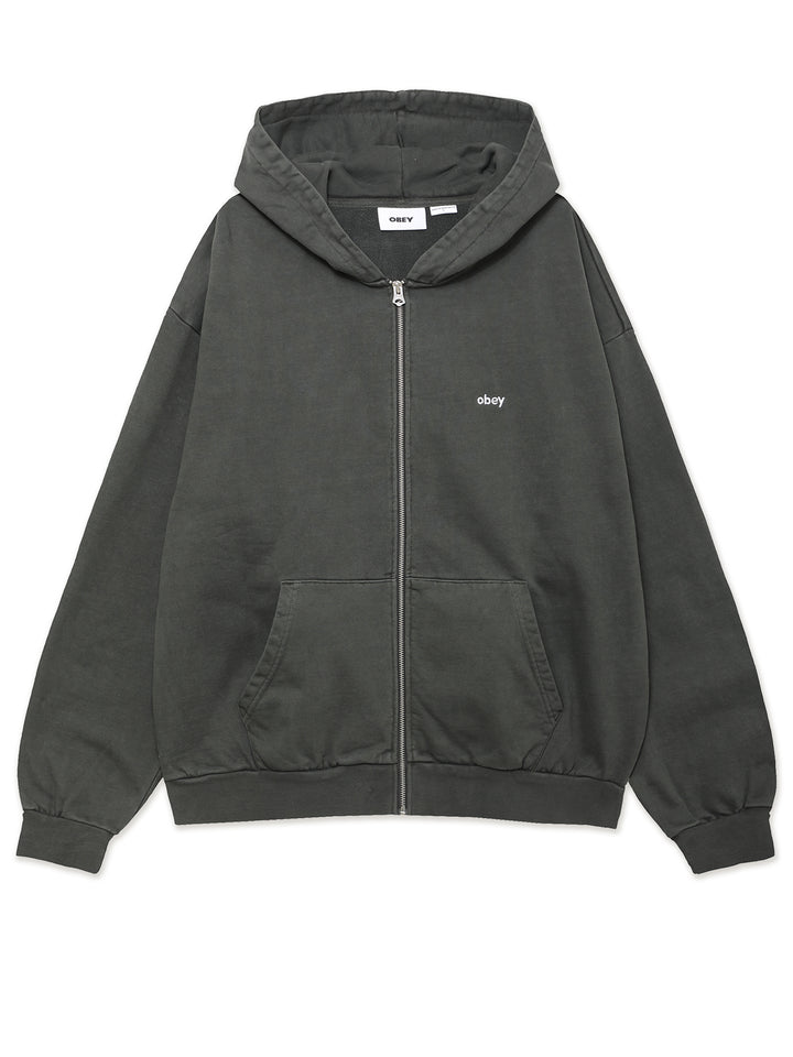 LOWERCASE PIGMENT ZIP HOOD