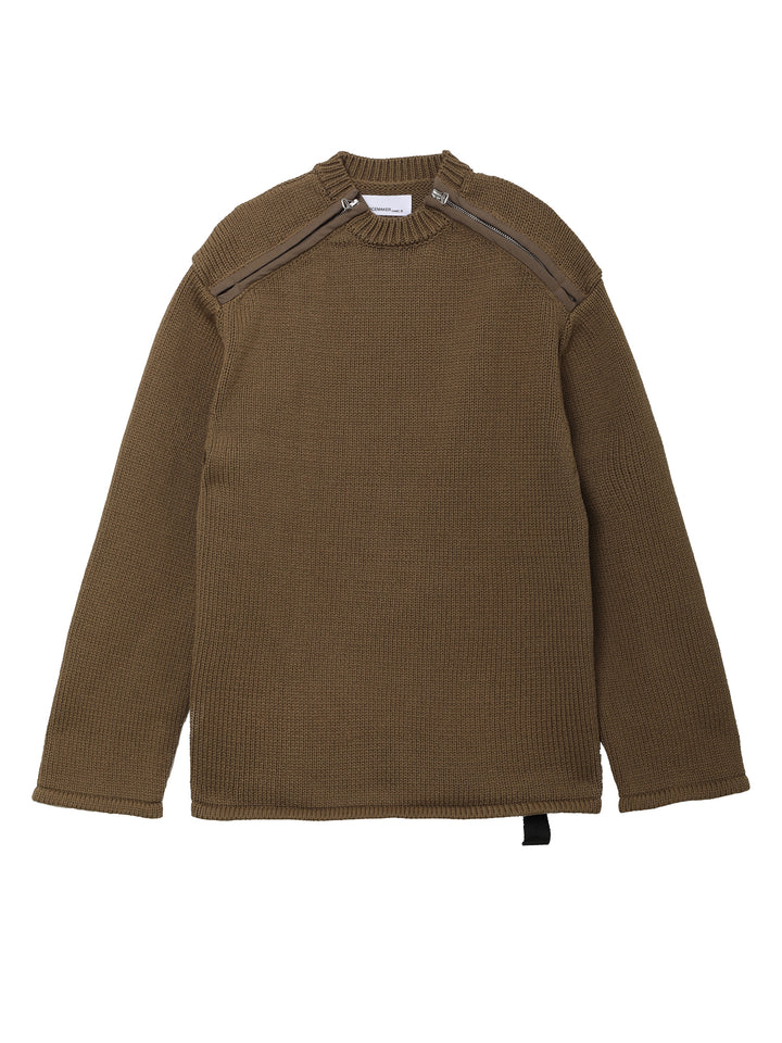 Shoulder Zip Knit