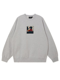 Long lost leg crew neck sweatshirt