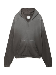 Bee Sun Faded Organic Waffle Zip Up Hoodie