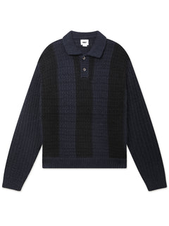 OBEY TEXTURED RUGBY POLO