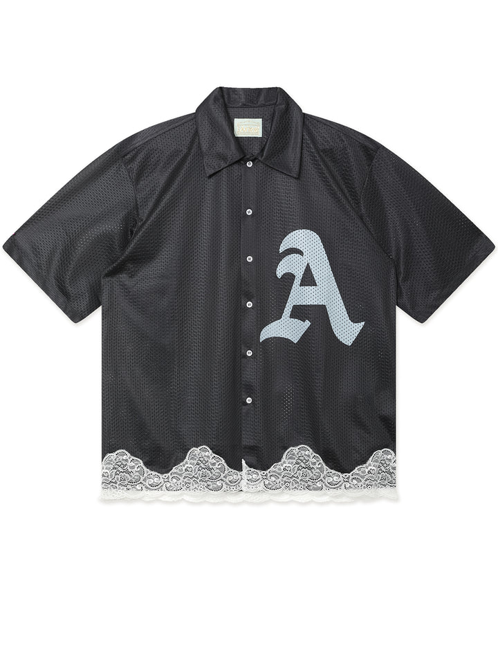 Gothic Lace Airtex Hawaiian Shirt