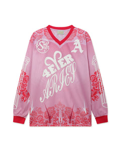Graphic Gothic Lace Airtex Ls Tee
