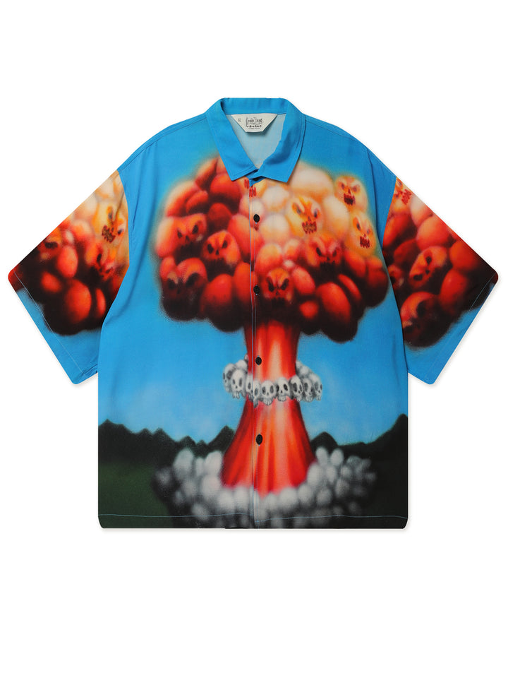 Explosion Short Sleeve Button Down Shirt