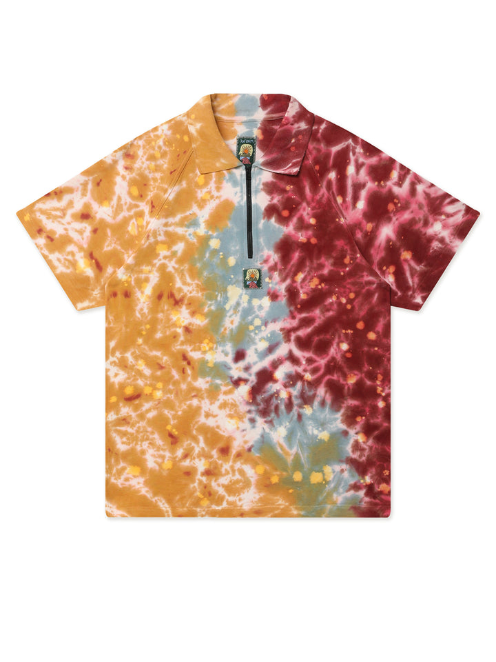 Dyed Short Sleeve Boxed Pique Polo