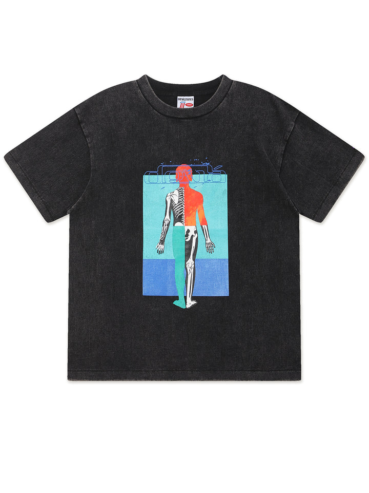 GFX Tshirt - STIGMA - Washed Black