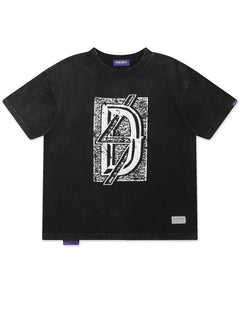 S/S Tshirt - MORTAR - Washed Black