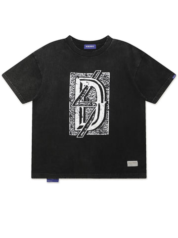 S/S Tshirt - MORTAR - Washed Black