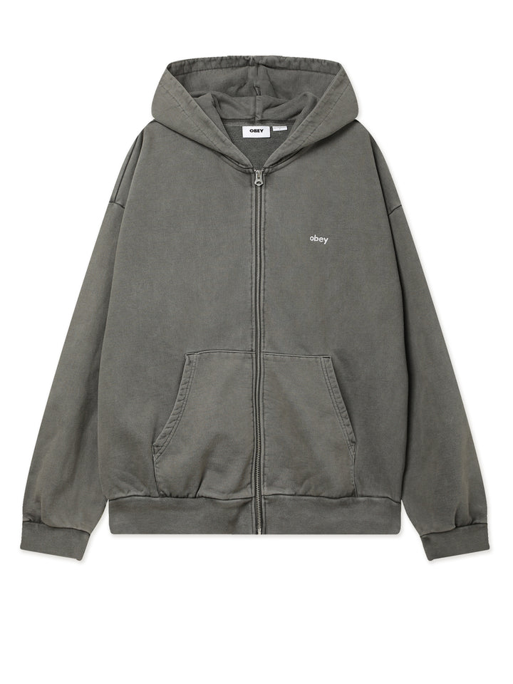 LOWERCASE PIGMENT ZIP HOOD