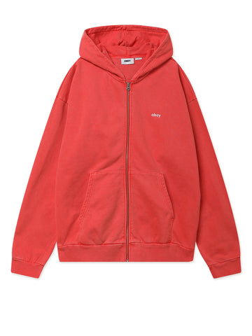 LOWERCASE PIGMENT ZIP HOOD