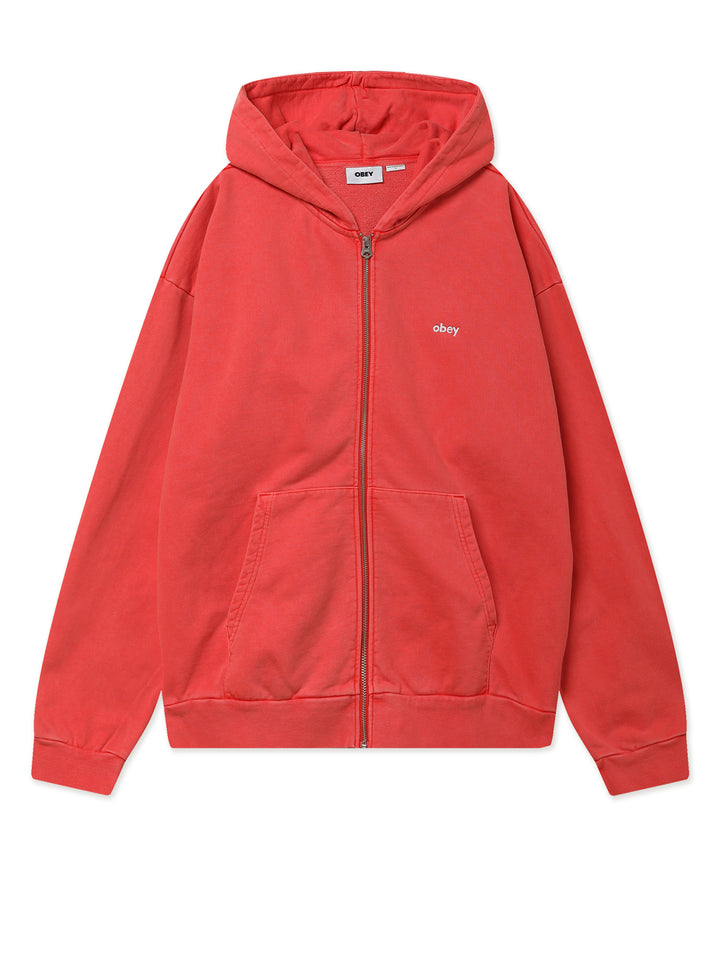 LOWERCASE PIGMENT ZIP HOOD