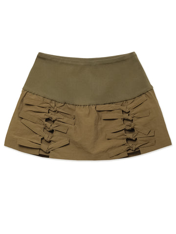 HOCUS POCUS TIE-UP MINI SKIRT