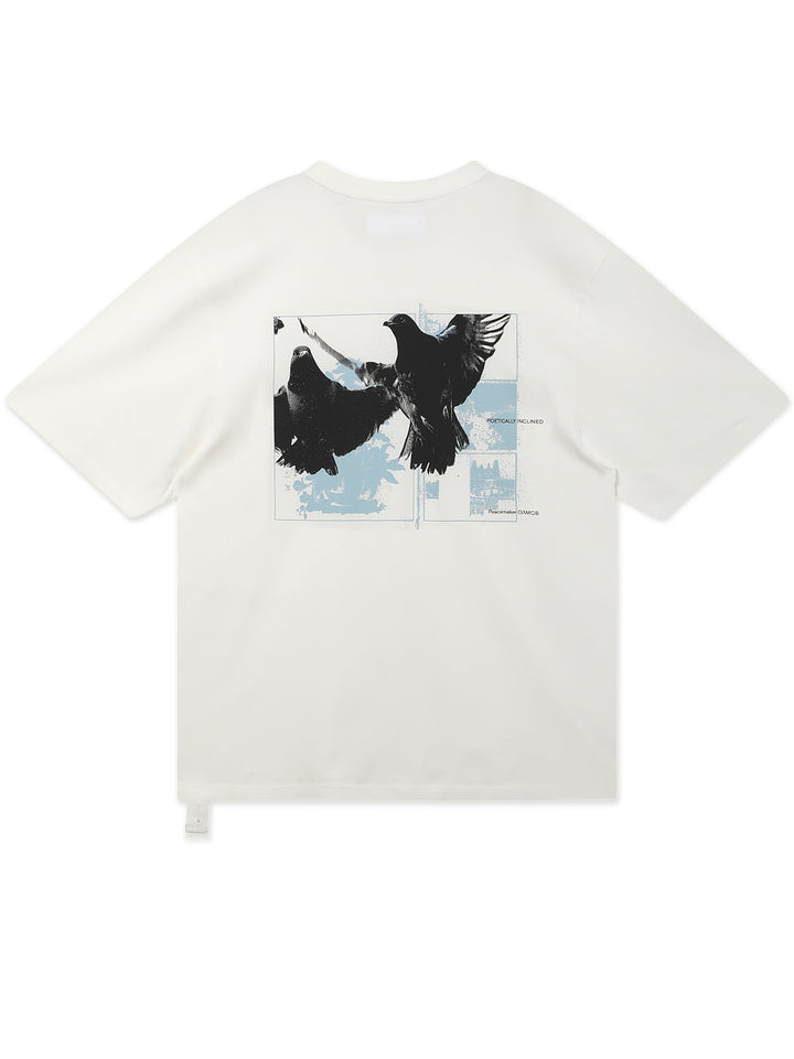Regular Tee Birds Print