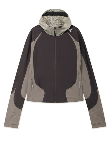 Spine Stretch Hooded Jacket