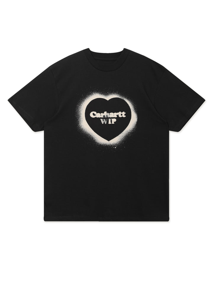 W' S/S Spray Heart T-Shirt