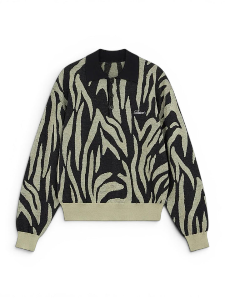 MEN SAFARI LS KNIT POLO