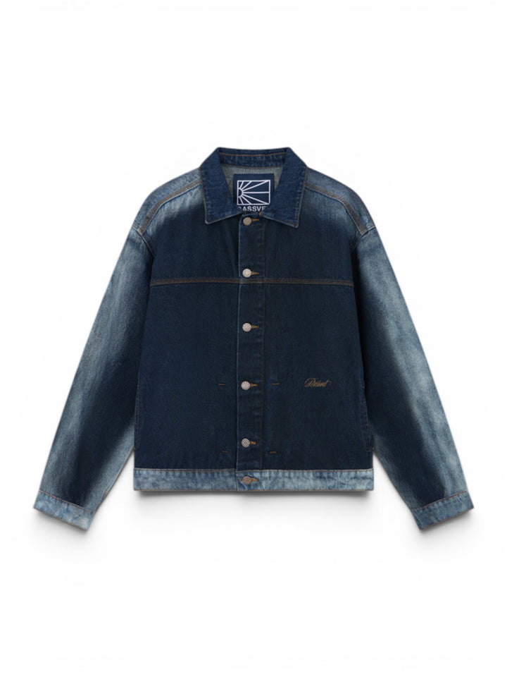 MEN SHADOW WASH DENIM JACKET WOVEN
